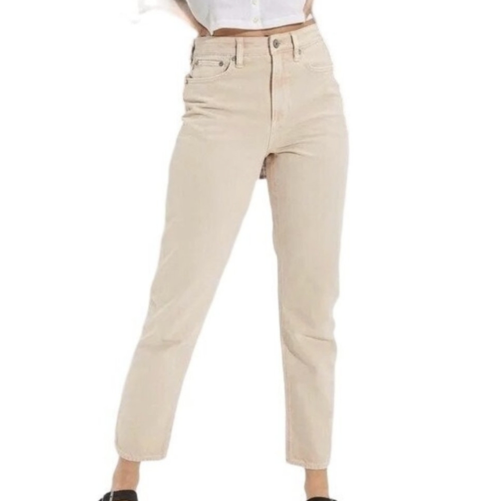 American Eagle Mom Straight Jeans - Khaki